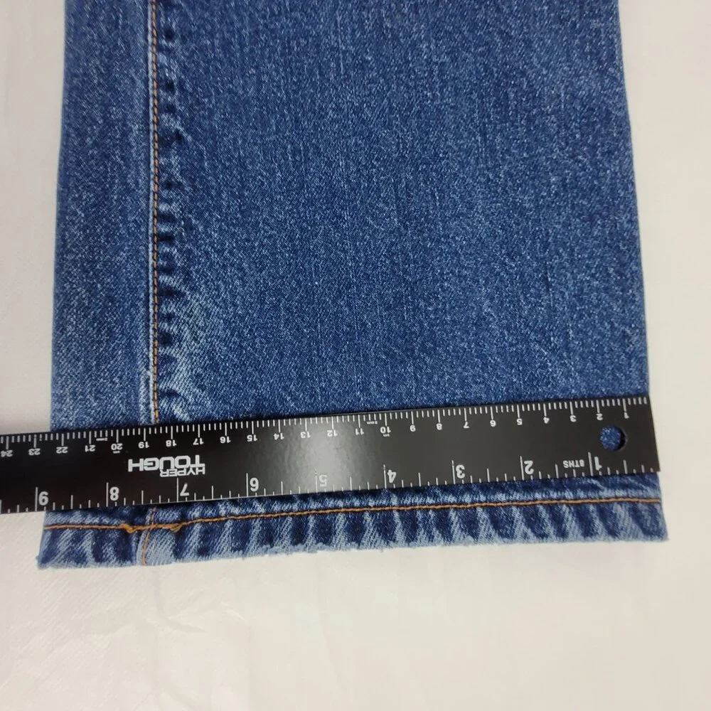 X.O.X.O. Jeans Women's 28x30 Blue Low Rise Bootcut Flare Made in USA Vintage - Picture 10 of 12